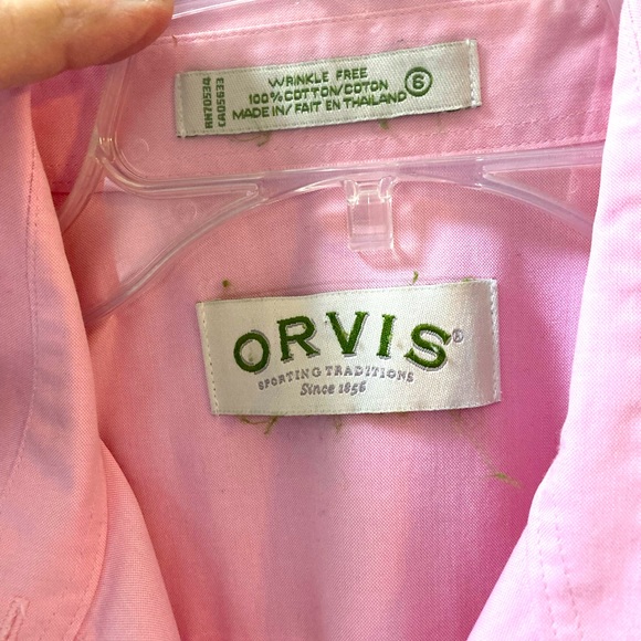 Orvis always brings a crisp fantastic look to a blouse!  100% cotton size 6 pink - Picture 2 of 5